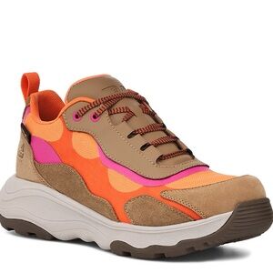Teva Women’s 9 Geotrecca Low RP Hiking Shoe, Honey Brown and Orange Lace-ups.